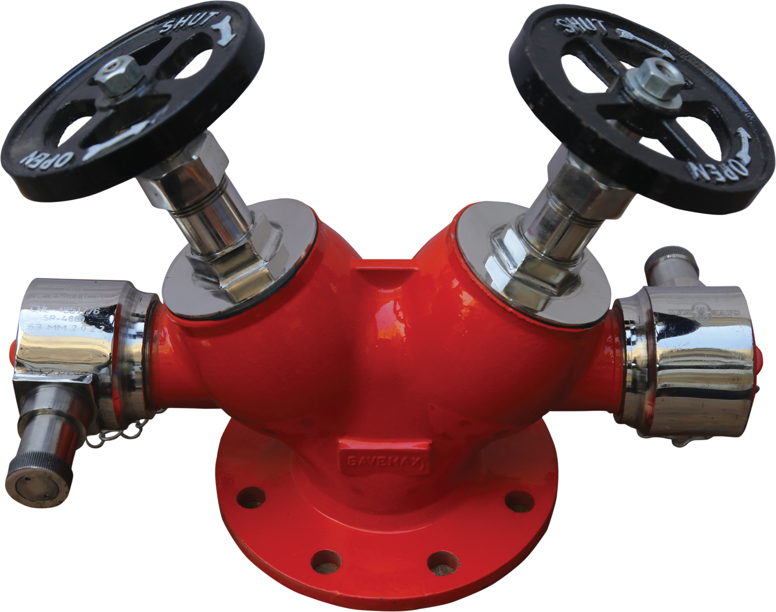 Savemax Stainless Steel Double Head Landing Valve