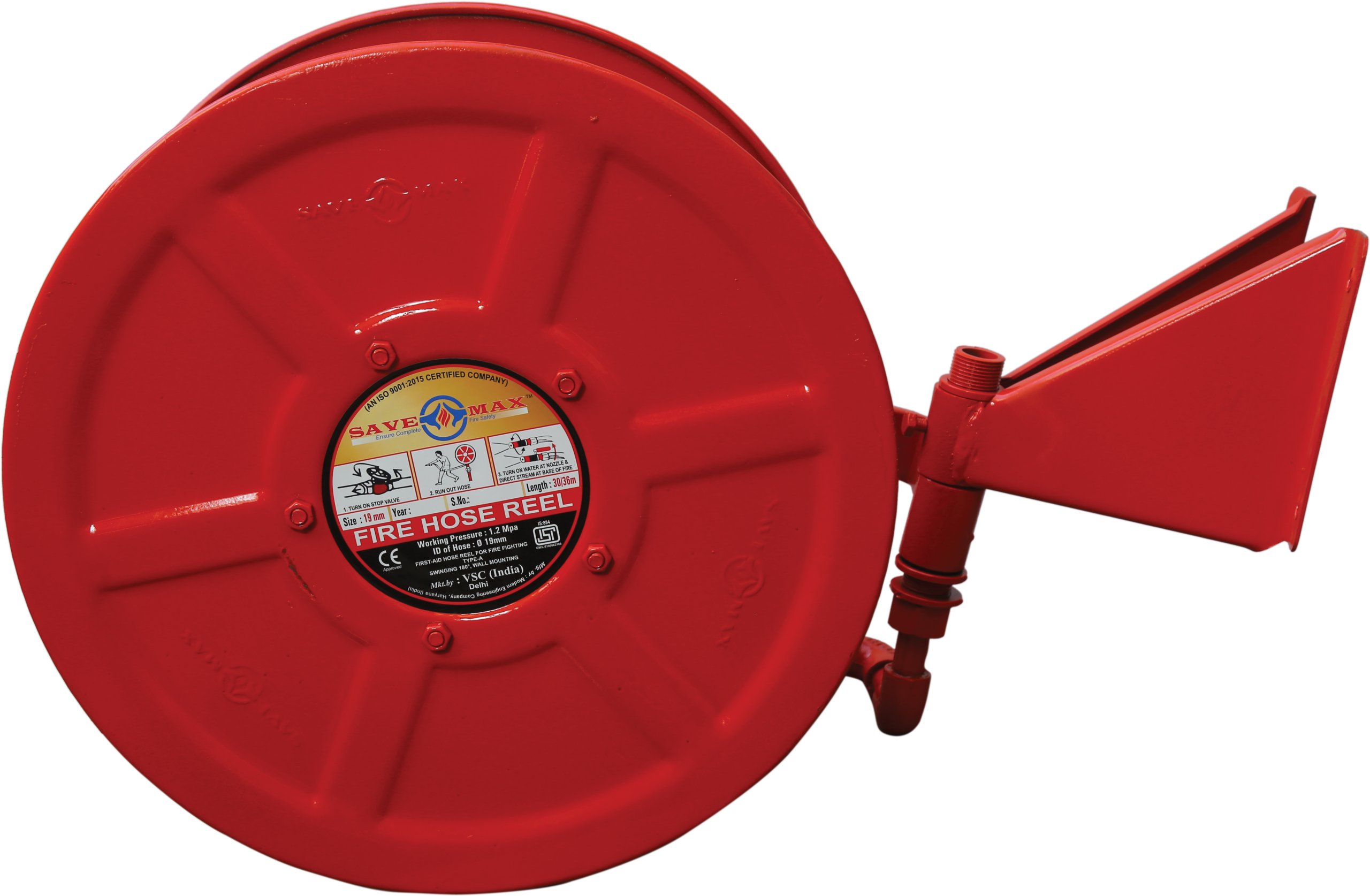 Savemax ISI Type First Aid Hose Reel