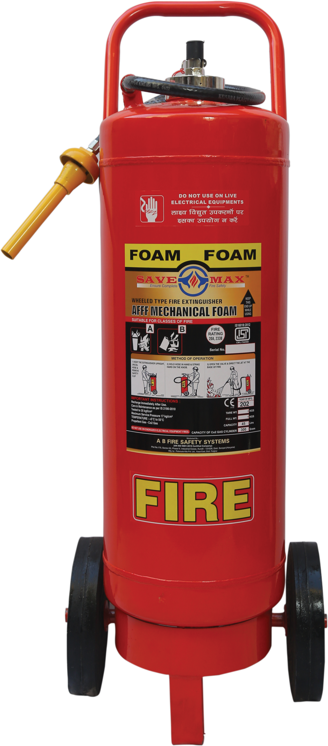 Savemax Foam Trolley 45Lt Co2