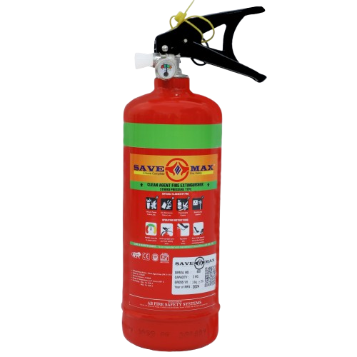 Savemax Clean Agent Stored Pressure Fire Extinguisher 2Kg
