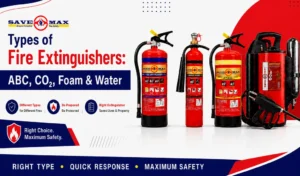 Types of Fire Extinguishers: ABC, CO₂, Foam & Water